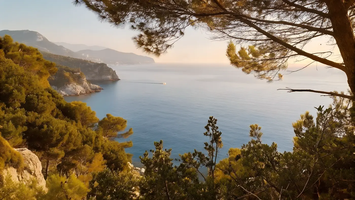 The Calabrian coastline