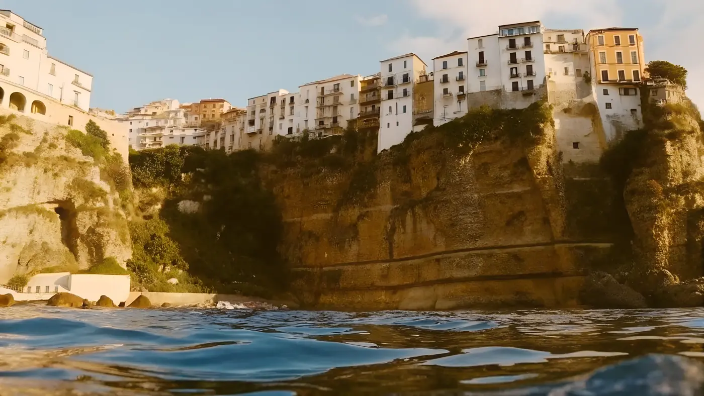 Tropea's old town above the sea