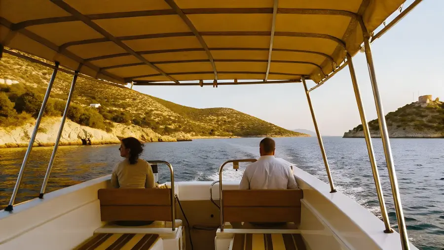 A boat day along the Calabrian coast